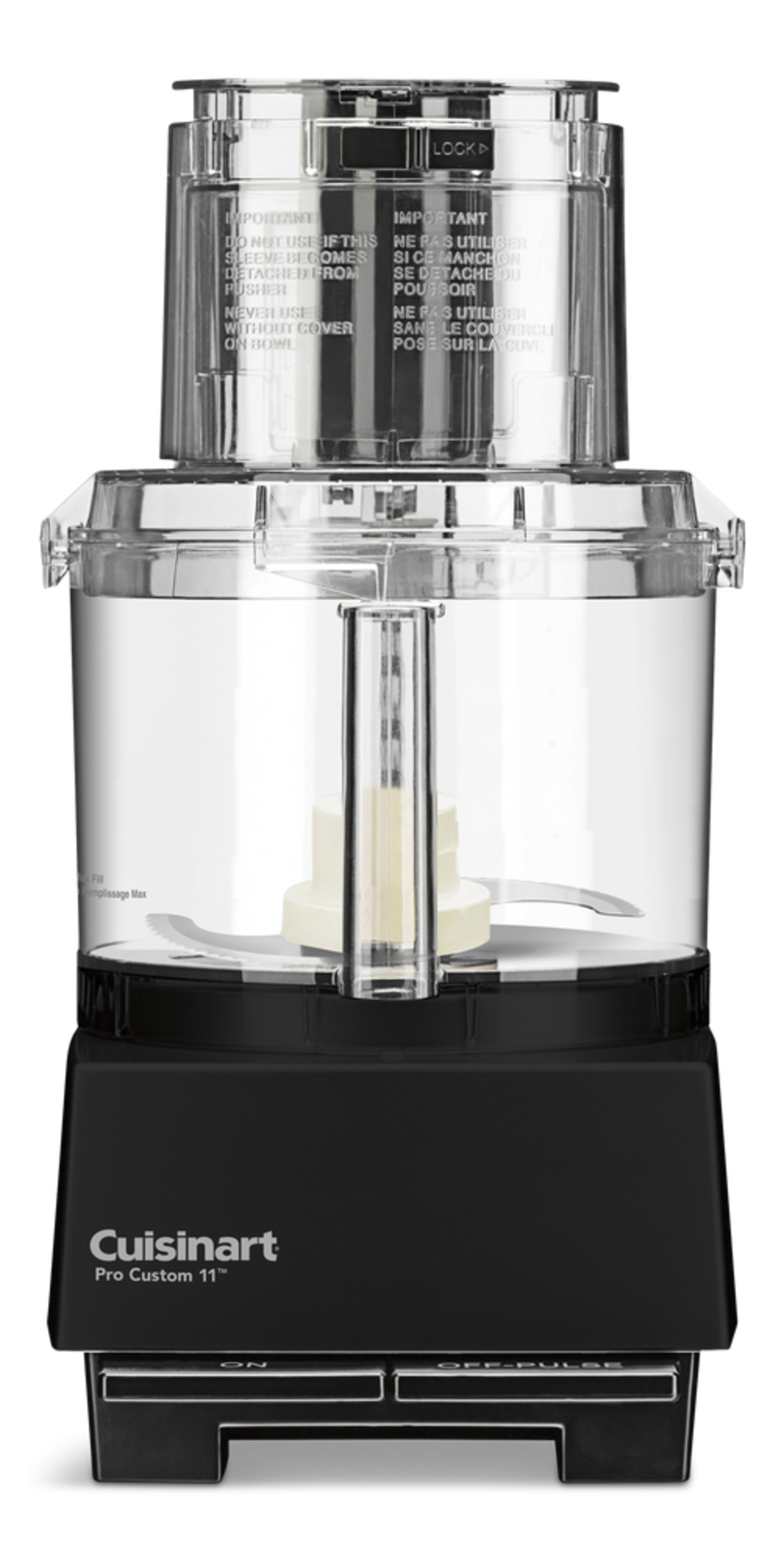 Cuisinart® Pro Custom 11 Food Processor w/ Recipe Book, Black, 11 Cups Front_Flat