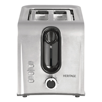 Heritage Extra Wide Slots Toaster w/ 7 Settings, Stainless Steel, 2-Slices Front_Elevated
