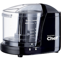 MASTER Chef Compact Mini Chopper/Food Chopper Black Front_Three_Fourths_Angled_Left