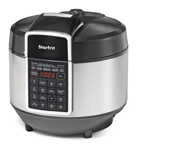 Starfrit Electric Pressure Cooker w/ 16 Preset Functions, Stainless