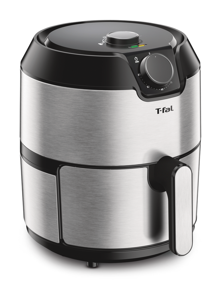 T-fal Easy Fry Prestige XL Air Fryer, Stainless Steel, 4.2L Front_Three_Fourths_Angled_Right