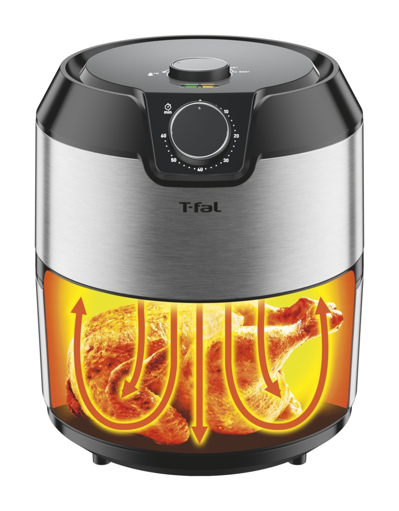 Friteuse à air Tfal Easy Fry Prestige, très grand, acier inoxydable, 4