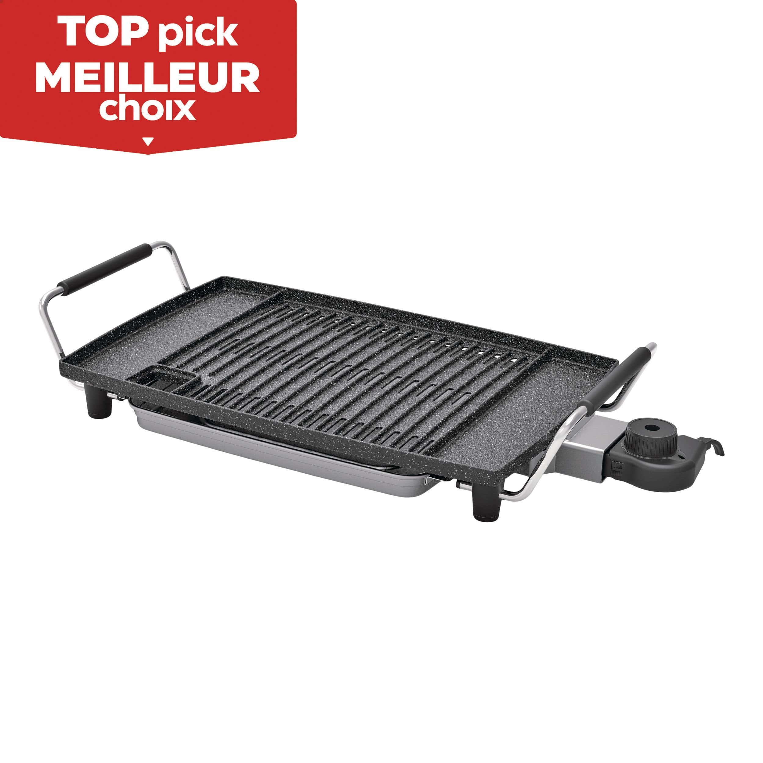 Heritage The Rock Indoor Non-Stick Electric Smokeless BBQ Grill, Black,  16x10-in