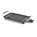 Heritage The Rock Indoor Non-Stick Electric Smokeless BBQ Grill, Black, 16x10-in Front_Three_Fourths_Angled_Left