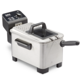 T-fal Easy Pro Deep Fryer, Stainless Steel, 3L Front_Angled_Right