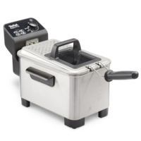 T-fal Easy Pro Deep Fryer, Stainless Steel, 3L Front_Angled_Right