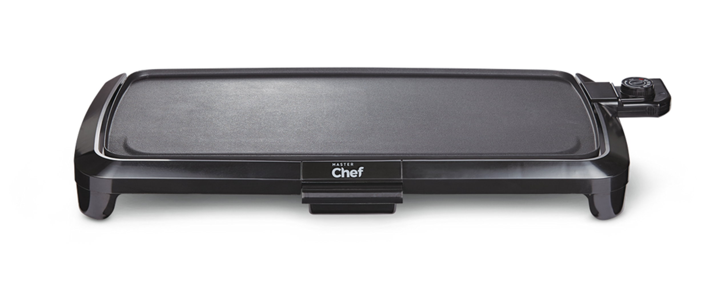 Poêle électrique à dessus plat MASTER Chef avec réchaud, noir, 10 x 20