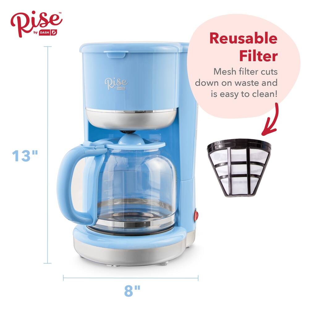 Dash Drip Coffee Maker, Blue, 10 Cups Canadian Tire