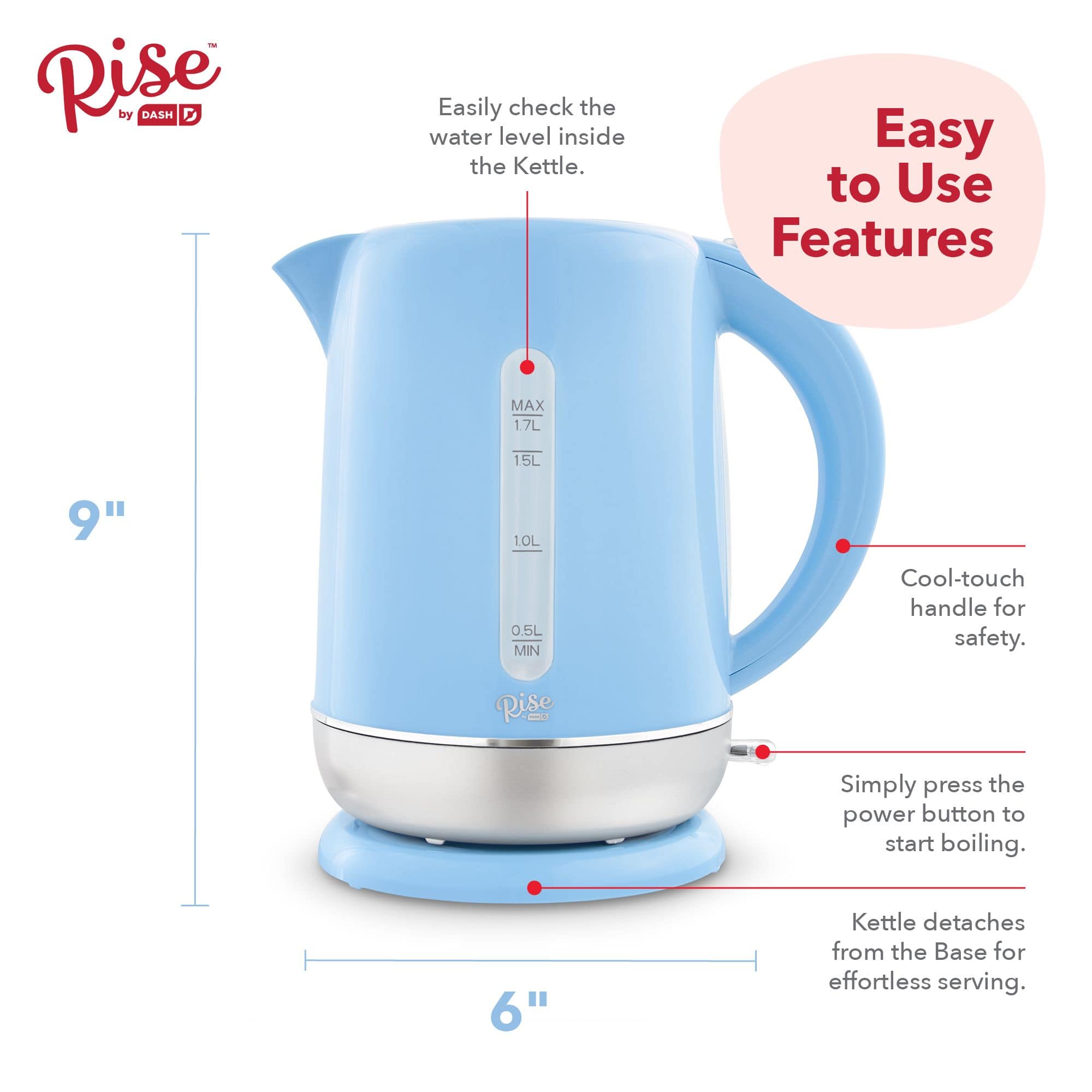 Dash electric outlet kettle