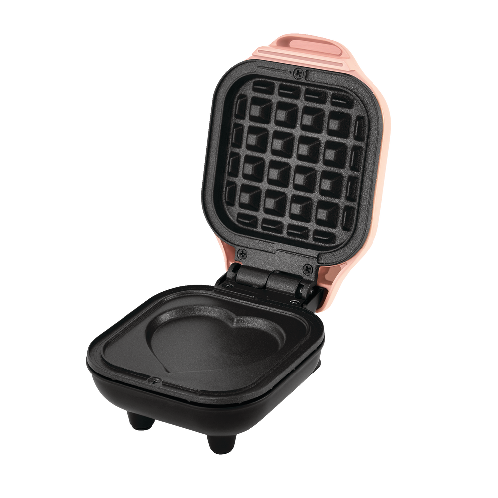 pink heart shaped waffle maker