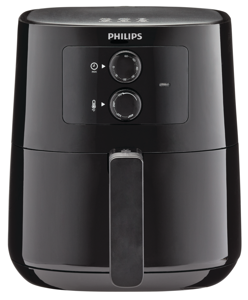 Philips Essential Compact Air Fryer w/ Rapid Air Technology, Black, 4.1L