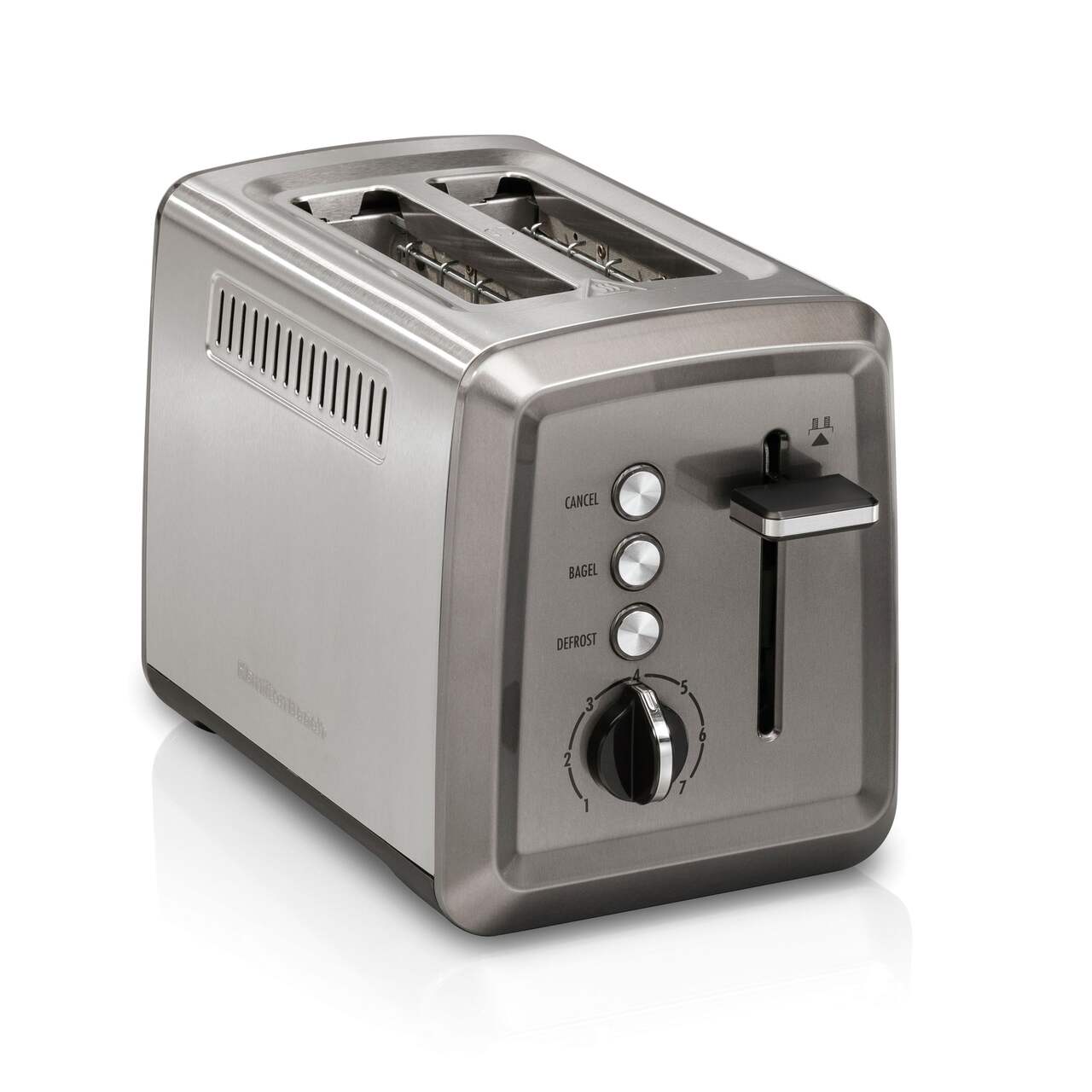 Hamilton Beach 4 Slice Toaster with Extra-Wide Slots, Bagel Setting, Toast  Boost, Slide-Out Crumb Tray, Auto-Shutoff & Cancel Button, Stainless Steel