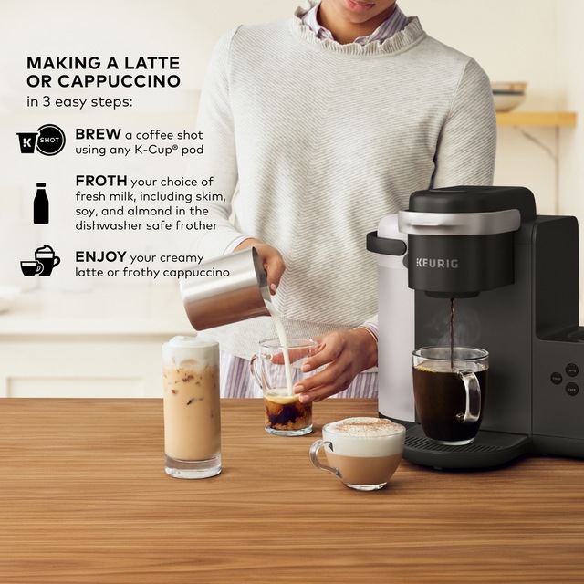 Keurig® KCafe™ Single Serve Coffee, Latte & Cappuccino Maker with Milk
