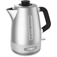 Lagostina Cordless Electric Kettle w/ Auto Shut Off, Stainless Steel, 1.7L Front_Angled_Left