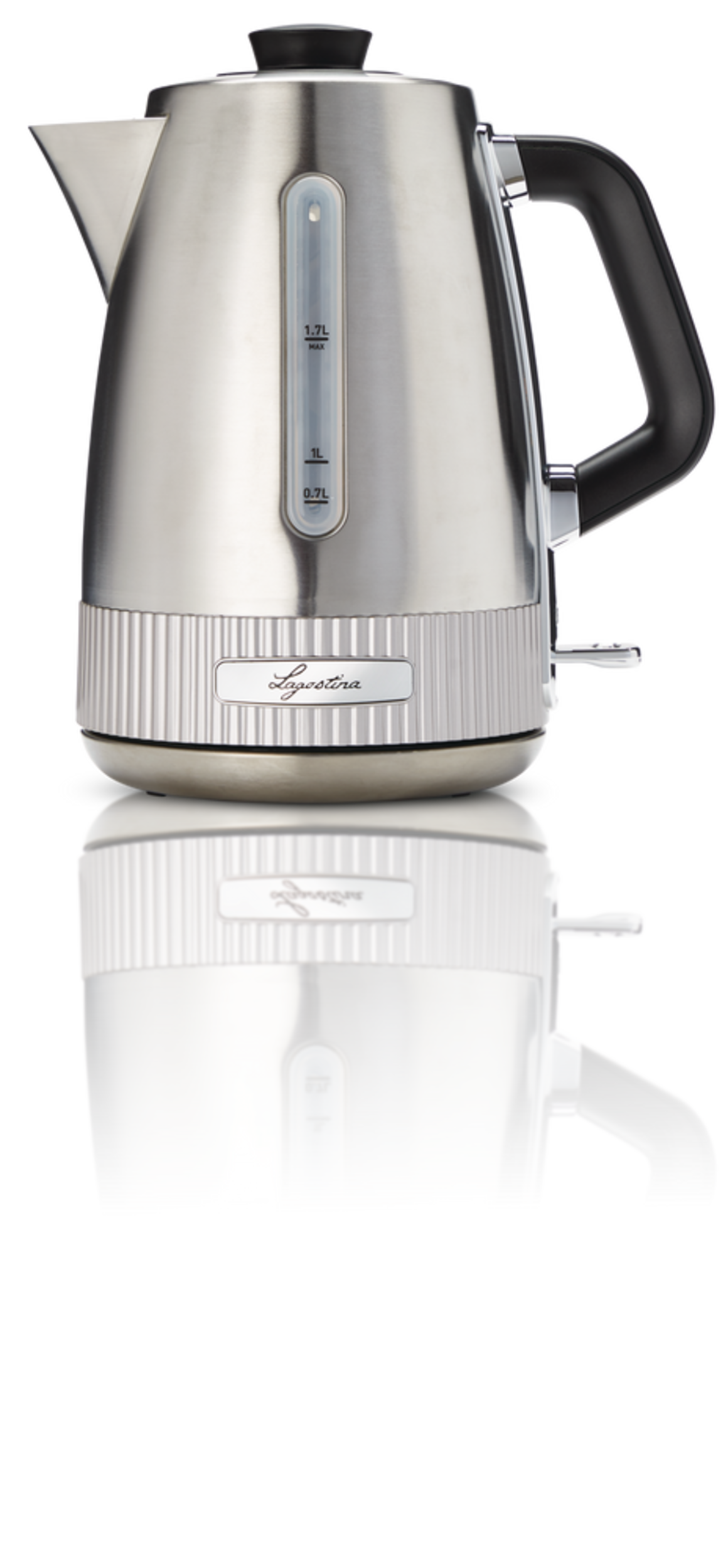 Lagostina Cordless Electric Kettle w/ Auto Shut Off, Stainless Steel, 1