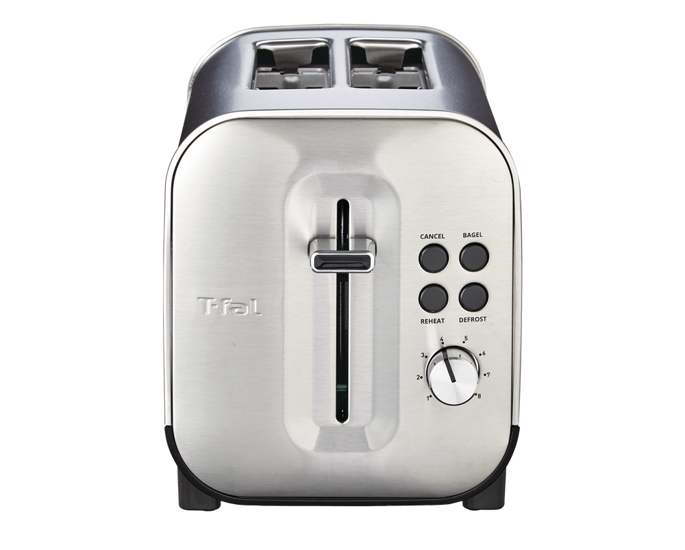 Tfal Element Wide Slots Toaster w/ 6 Settings, Stainless Steel, 2