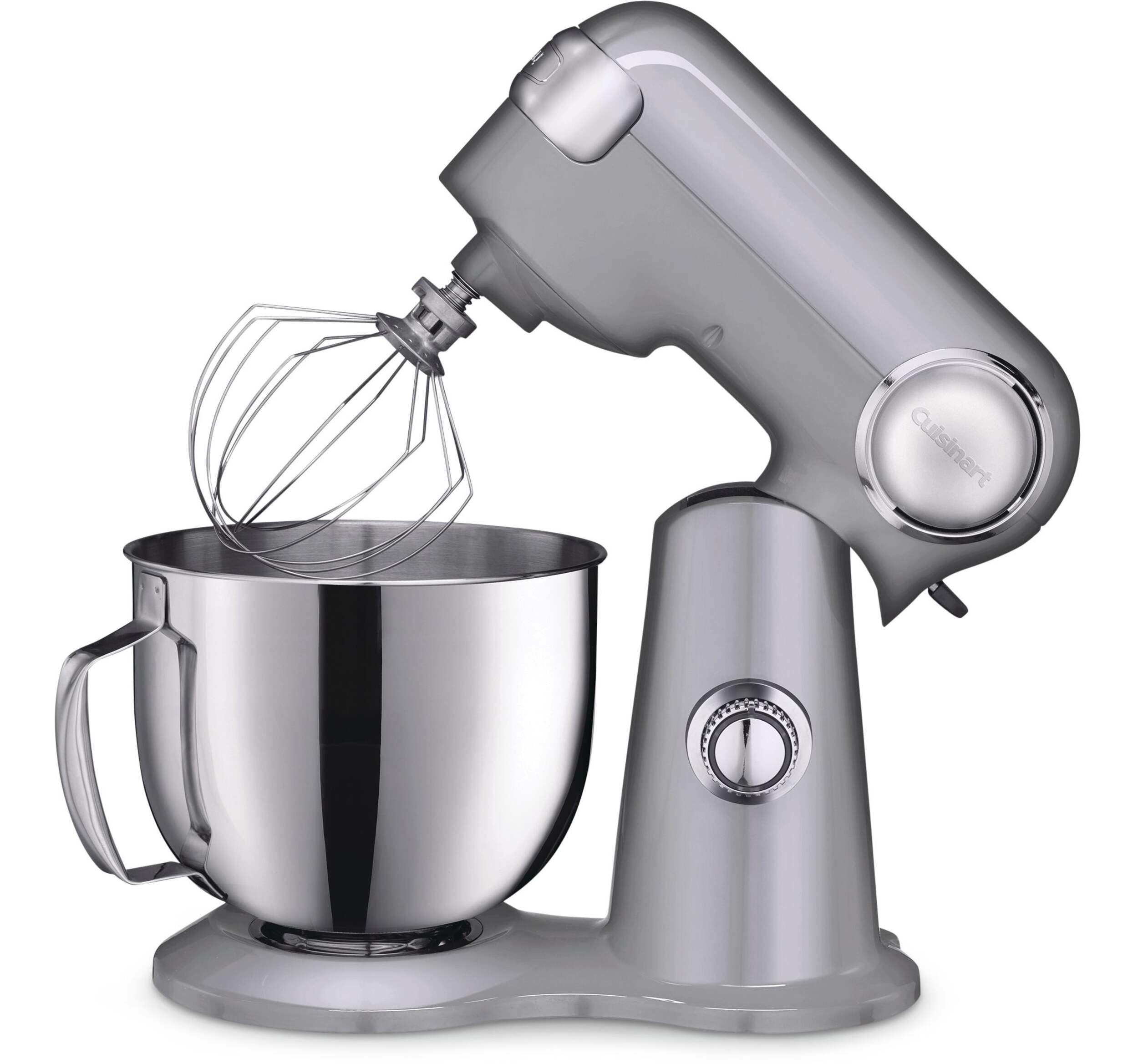 Cuisinart Precision Master Tilt-Head Stand Mixer with 12 Speeds, Silver, 5.5qt Side_Left