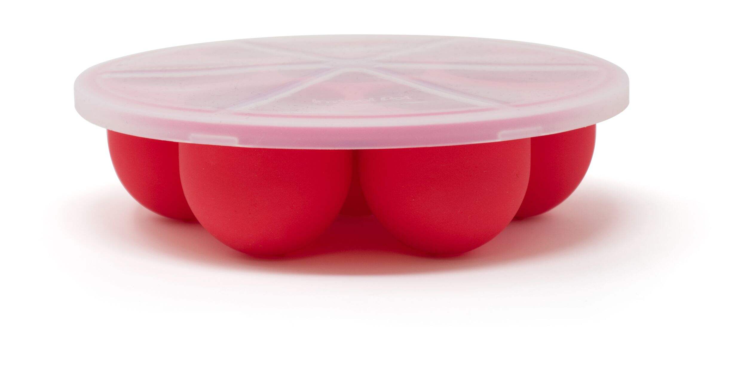 Instant Pot® Silicone Egg Bites Tray/Food Storage w/ Lid, Red Front_Elevated