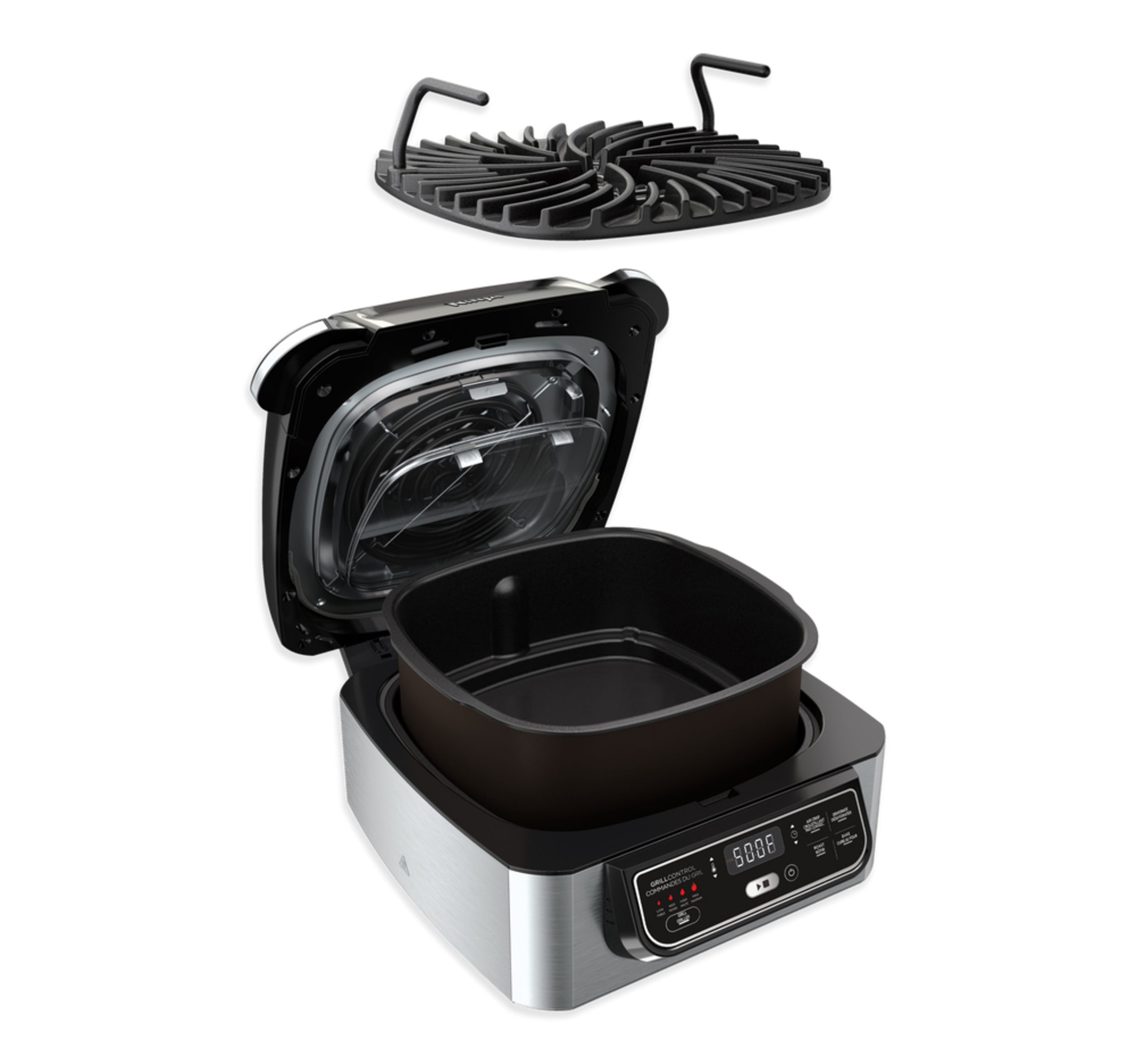 Ninja® Foodi™ 5in1 NonStick Indoor Grill w/ Air Fryer, Stainless
