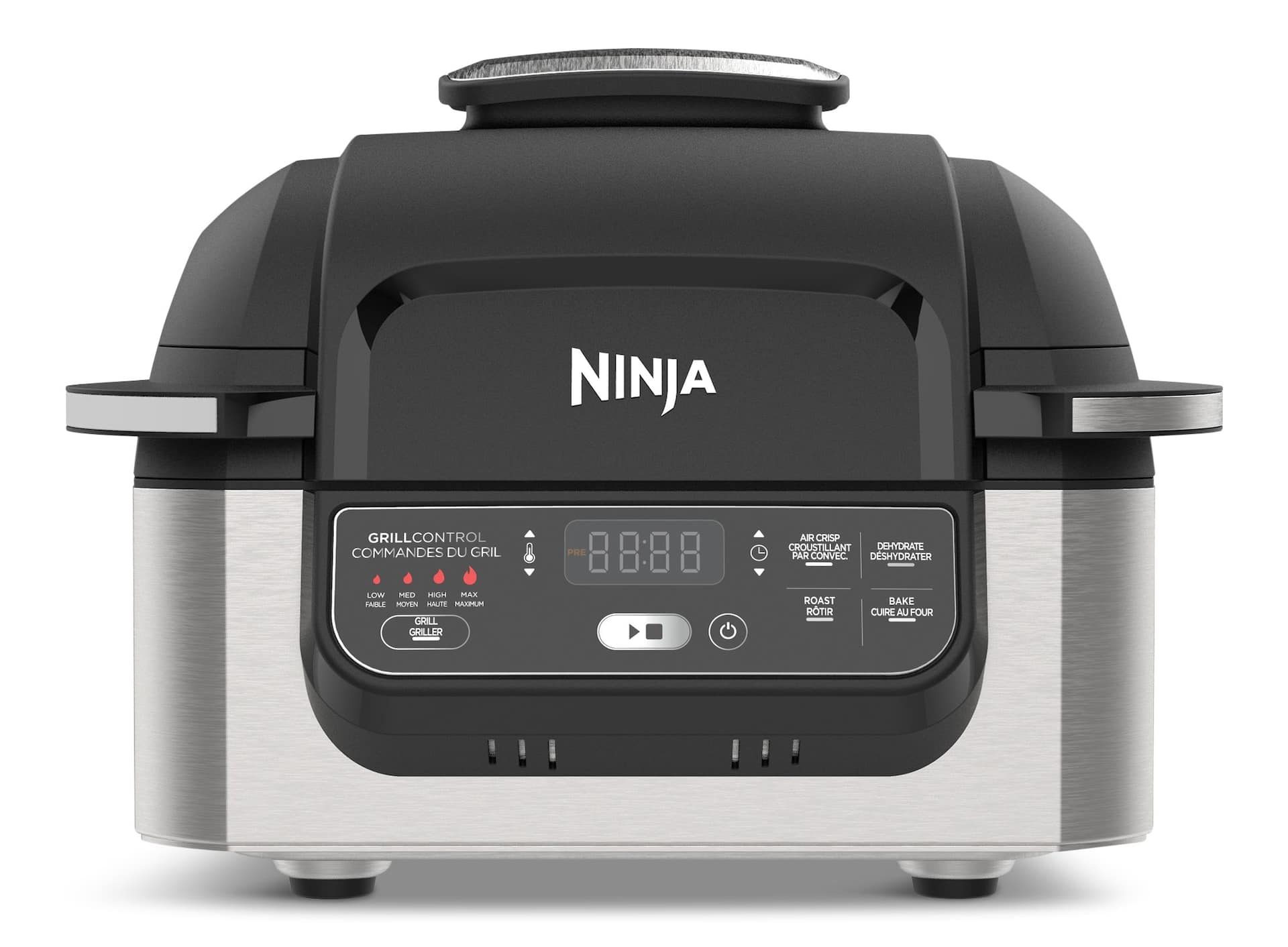 Ninja Foodi 6-qt Indoor Grill & Air Fryer AG302 Black/Silver