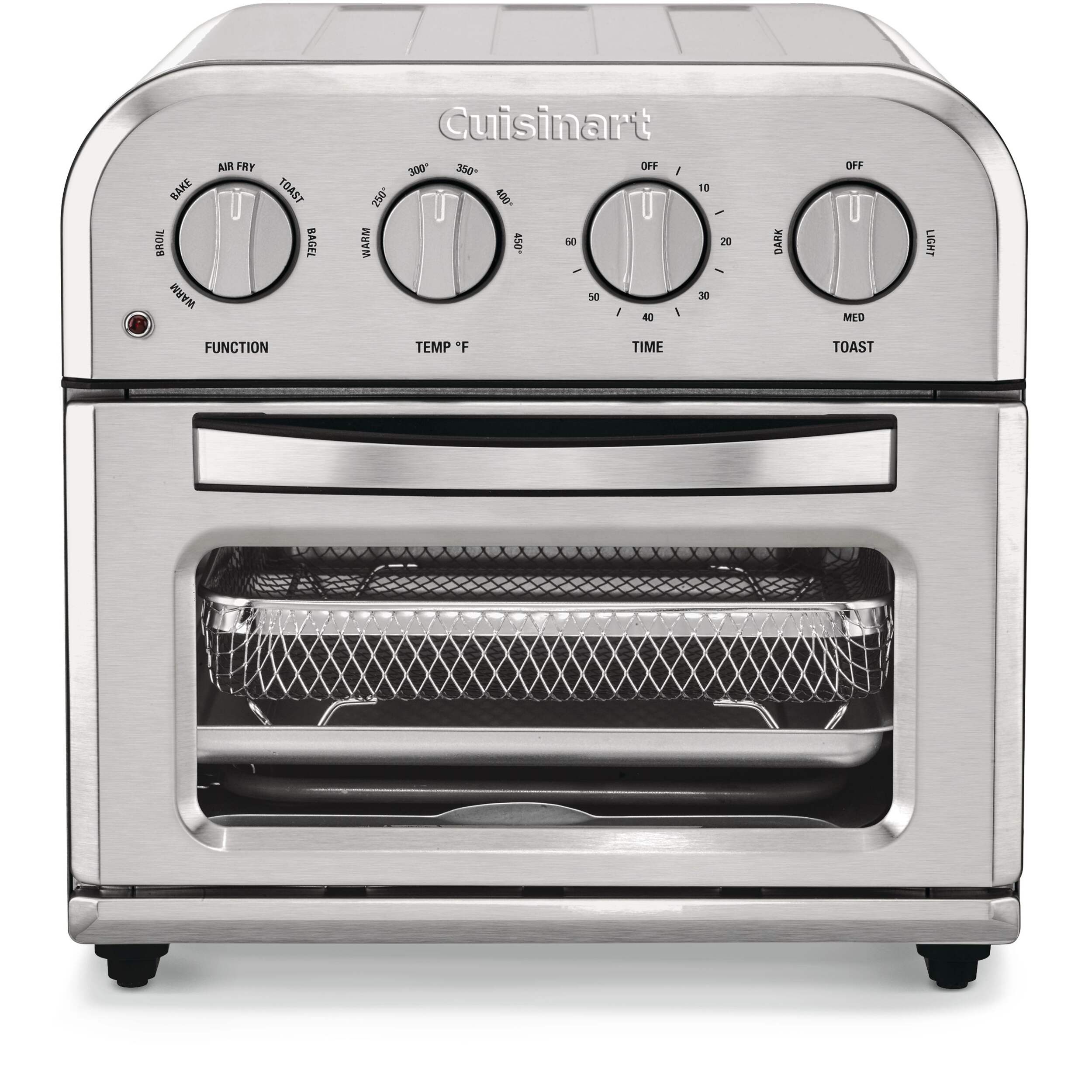 Cuisinart® Convection Air Fryer Toaster Oven w/ 6 Functions, Stainless Steel Front_Elevated