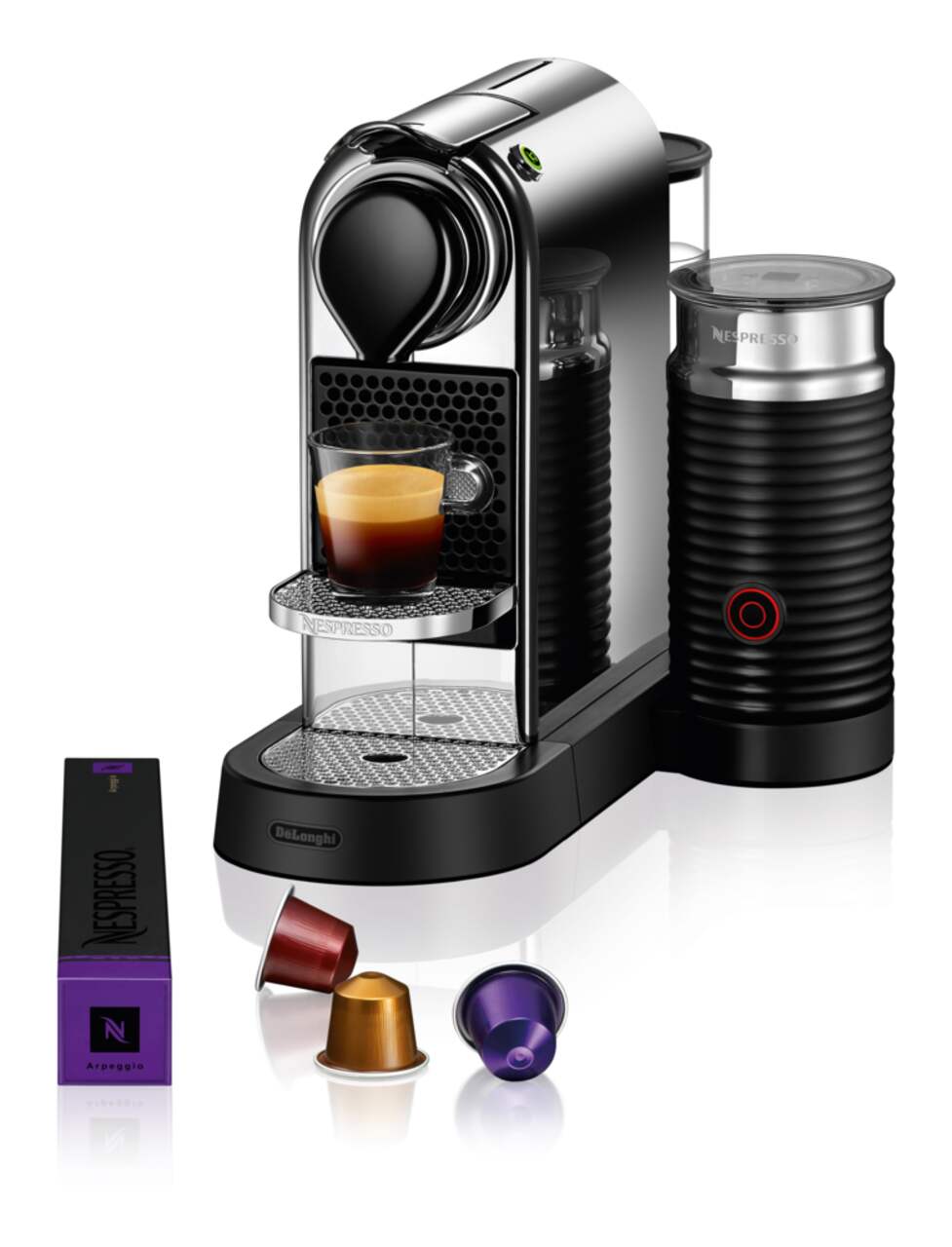 Nespresso delonghi citiz sales & milk capsule machine