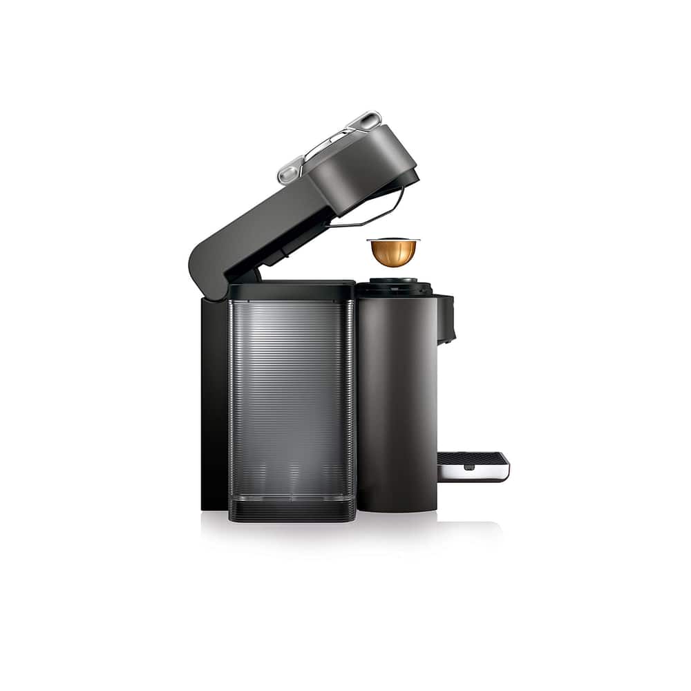 Black Nespresso Vertuo Evoluo Coffee and Espresso Machine with Aeroccino by DeLonghi 