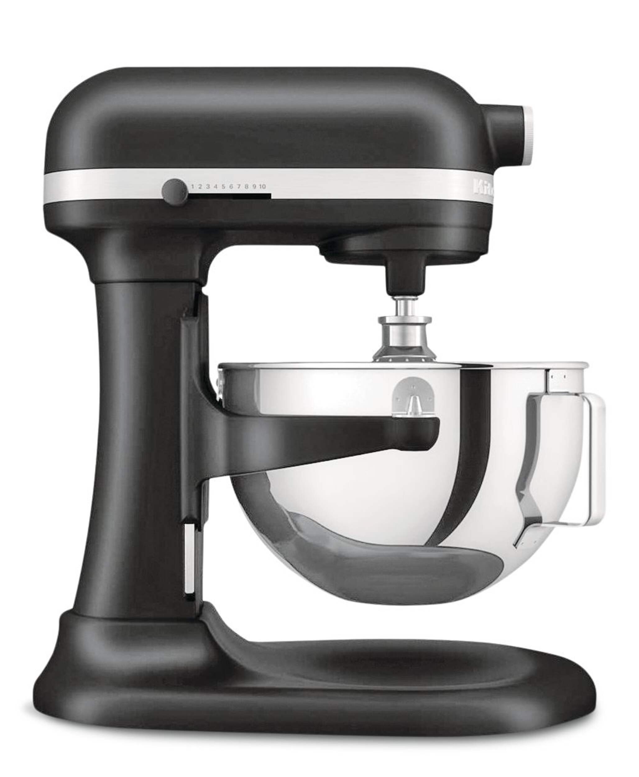 Batteur sur socle à bol relevable KitchenAid<sup>MD</sup> de 5,5 pintes, mélangeur professionnel à 11 vitesses, noir mat Side_Right