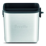 Breville Knock Box™ Mini Espresso Metal Canister, Stainless Steel Front_Elevated