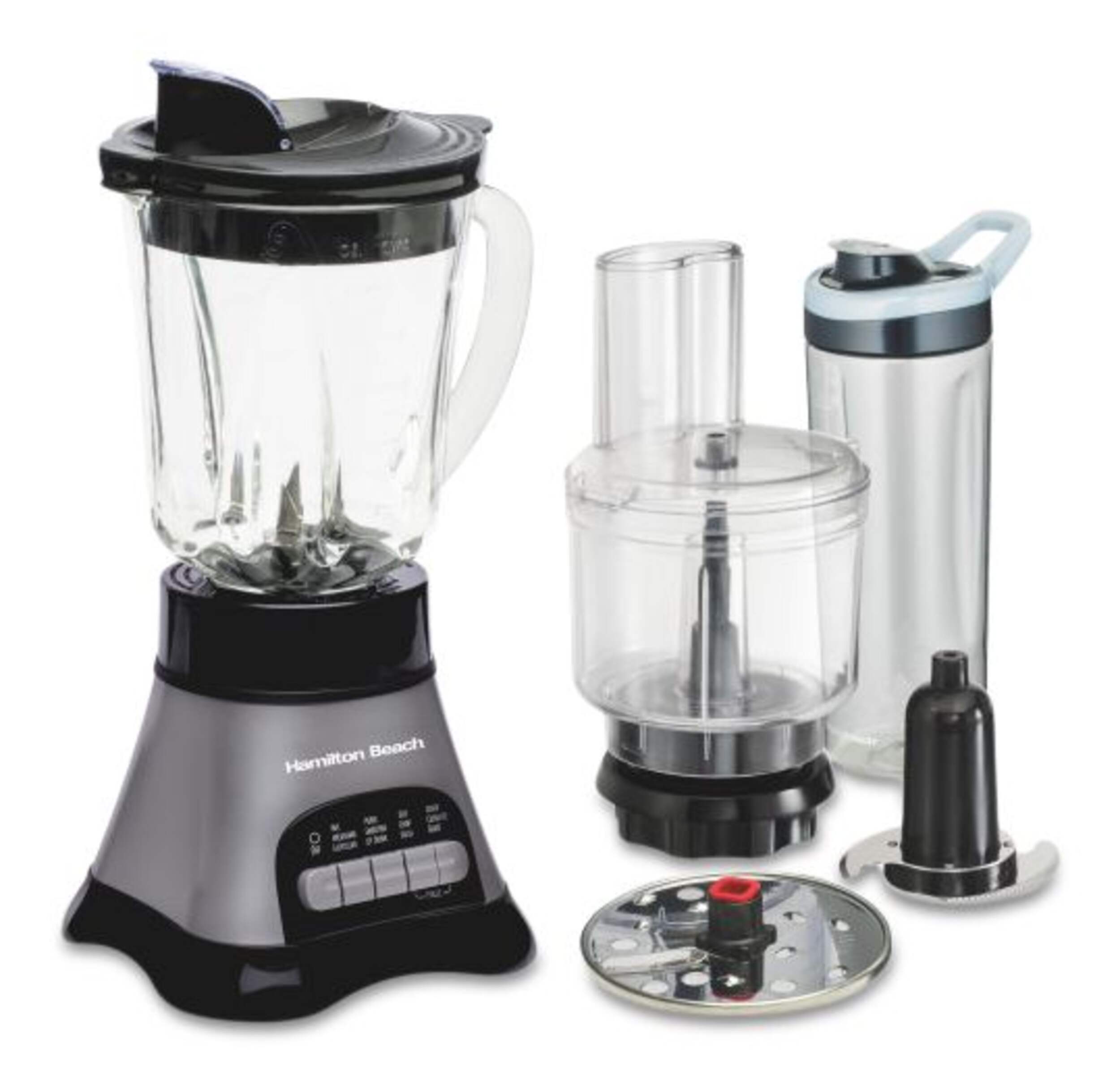 Hamilton Beach 3-in-1 Multi-Function Kitchen System, Blender & Food Processor Combo Front_Three_Fourths_Angled_Right