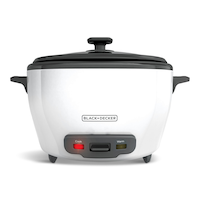 Black & Decker Non-Stick Rice Cooker & Steamer, 28 Cups Front_Flat