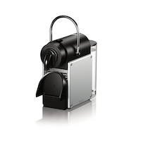 Nespresso Pixie Espresso Machine by De'Longhi, Aluminum Front_Three_Fourths_Angled_Left