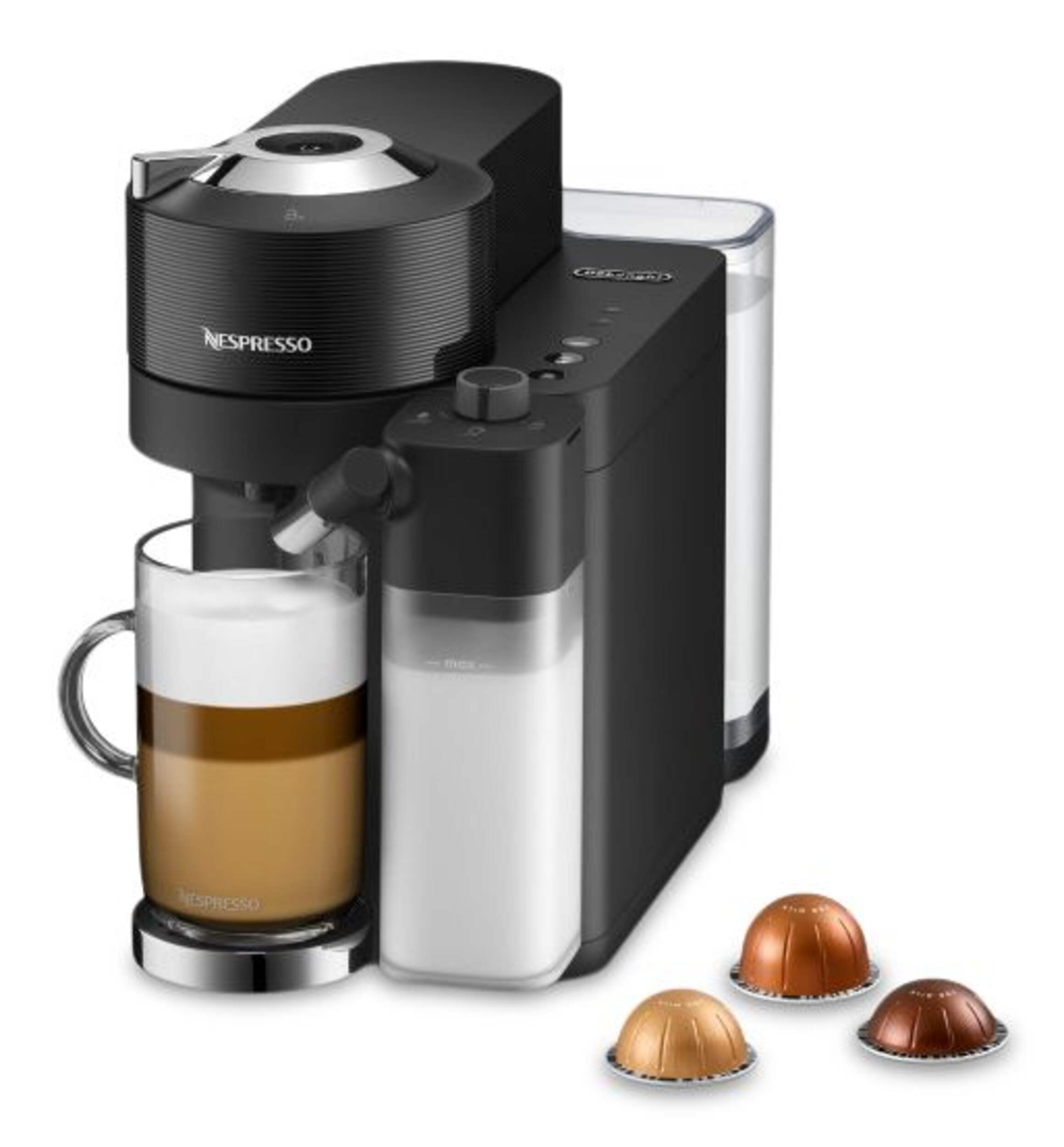 Nespresso Vertuo Lattissima Coffee & Espresso Brewing Machine with 10 Capsule Storage Capacity