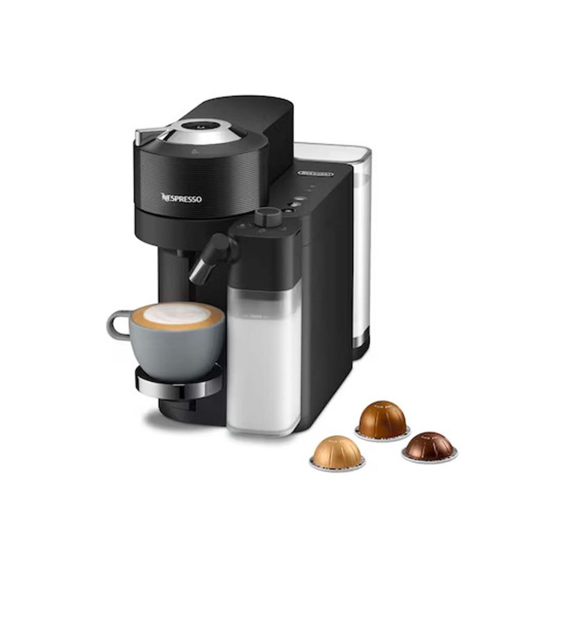 Nespresso Vertuo Lattissima Coffee & Espresso Brewing Machine with 10 Capsule Storage Capacity