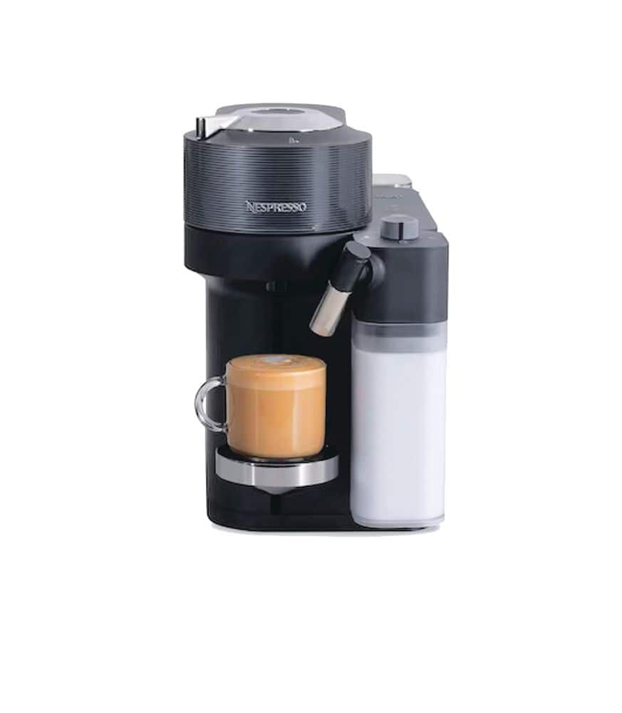 Nespresso Vertuo Lattissima Coffee Espresso Brewing Machine with 10 Capsule Storage Capacity by DeLonghi Black 1 Cup