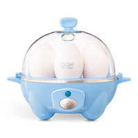 Rise by Dash Mini Compact Egg Cooker, Blue Front_Elevated