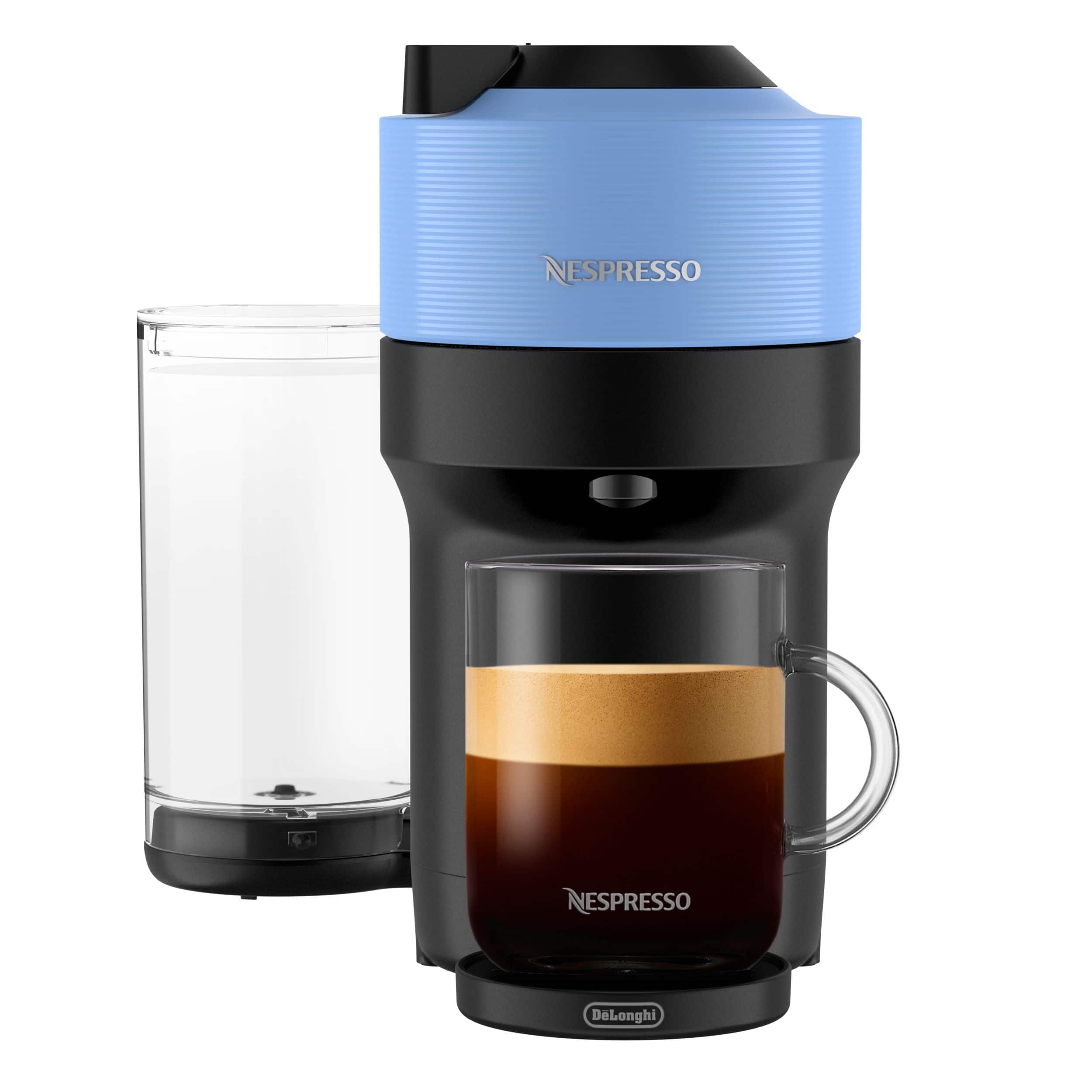 Machine à café et à espresso à une tasse Nespresso Vertuo POP+, bleu