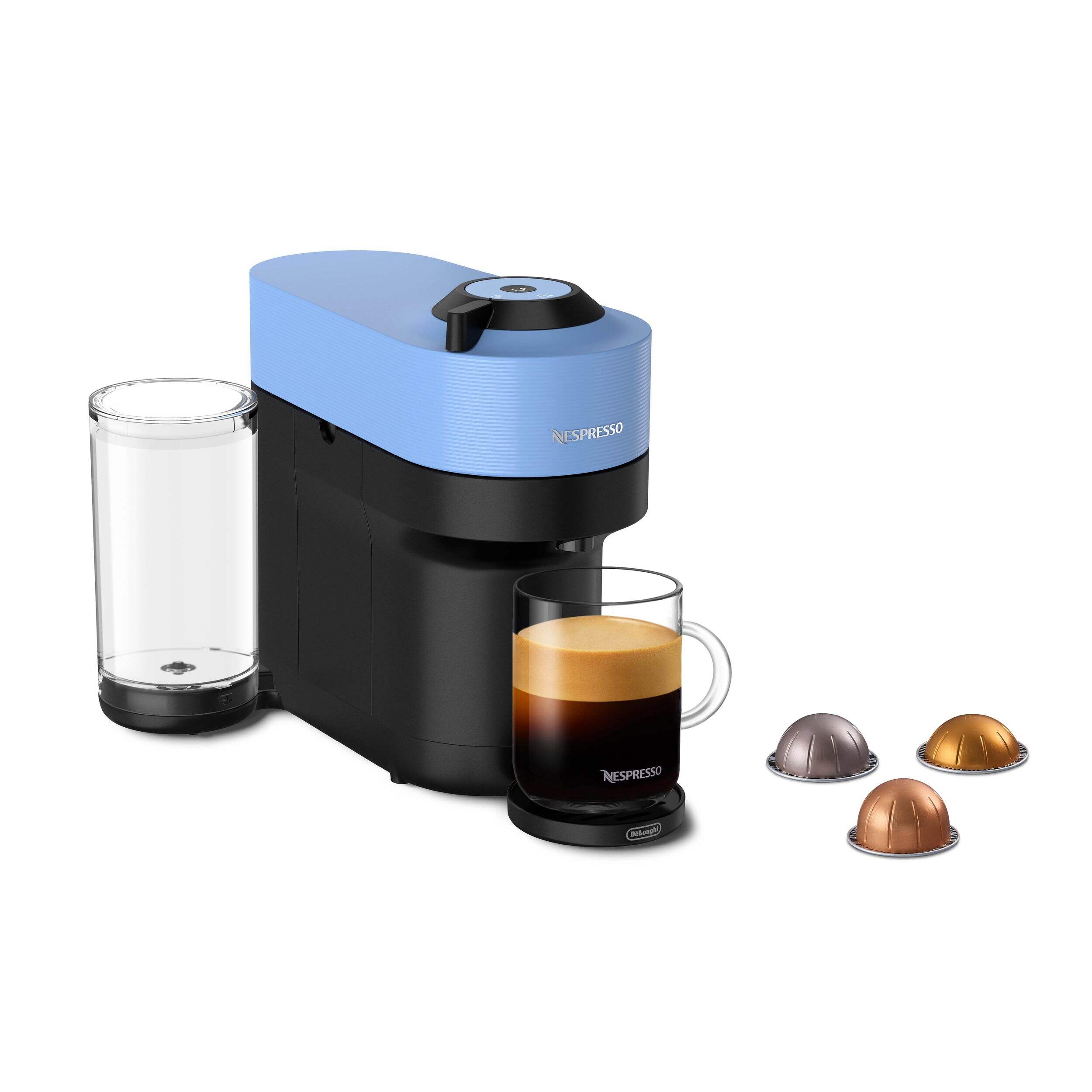 Nespresso Vertuo POP+ Coffee & Espresso Machine, Single, Blue Front_Angled_Right