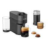Nespresso Vertuo POP+ Coffee & Espresso Machine Bundle with Aeroccino, Black, 1-Cup Front_Three_Fourths_Angled_Right