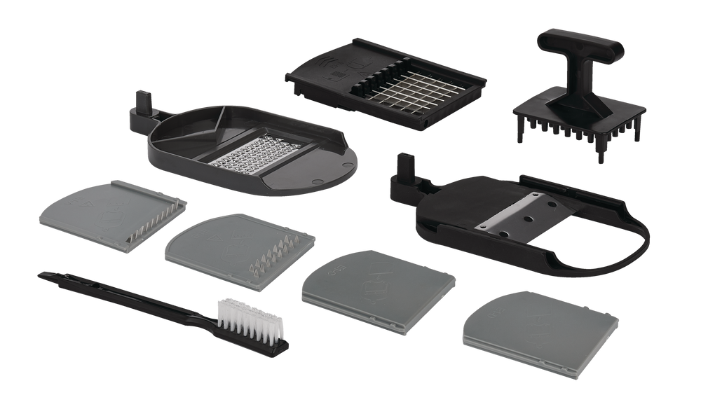 Starfrit Heritage 7in1 Electric Food Mandoline/Slicer, Black