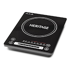 Heritage Portable Induction Cooktop w/ 8 Cooking Functions, Black, 1800W Front_Three_Fourths_Angled_Left