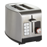 Vida by PADERNO Digital Stainless Steel Toaster, 2-Slice Front_Three_Fourths_Angled_Right