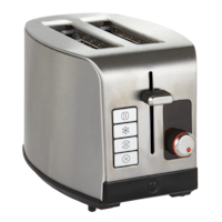 Vida by PADERNO Digital Stainless Steel Toaster, 2-Slice Front_Three_Fourths_Angled_Right