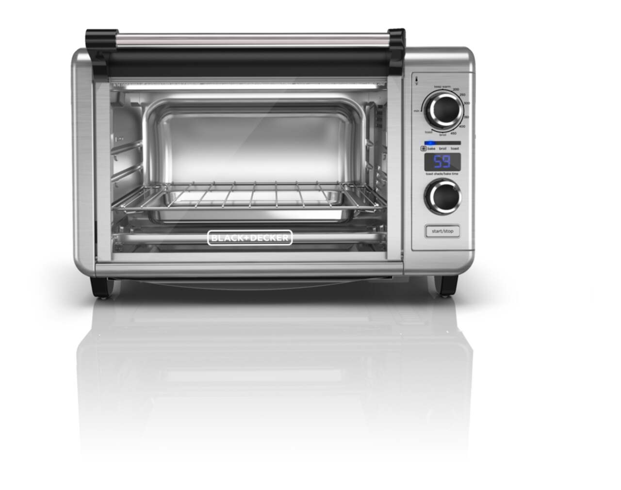 Black Decker Digital Convection Toaster Oven 6 Slice Canadian