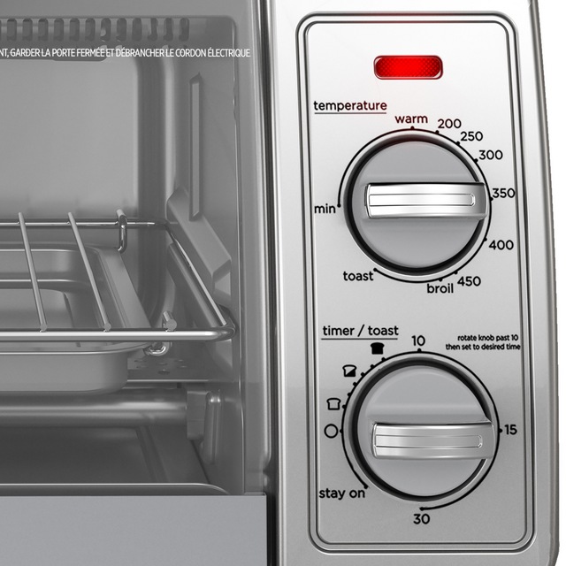 Black & Decker Toaster Oven w/ 4 Functions, Stainless Steel, 4Slices Canadian Tire