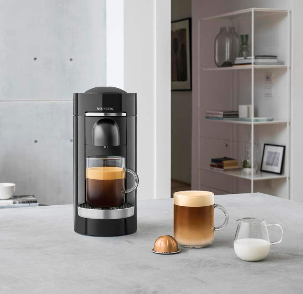 Nespresso Vertuo Plus Coffee and Espresso Maker with Aeroccino Milk Frother  