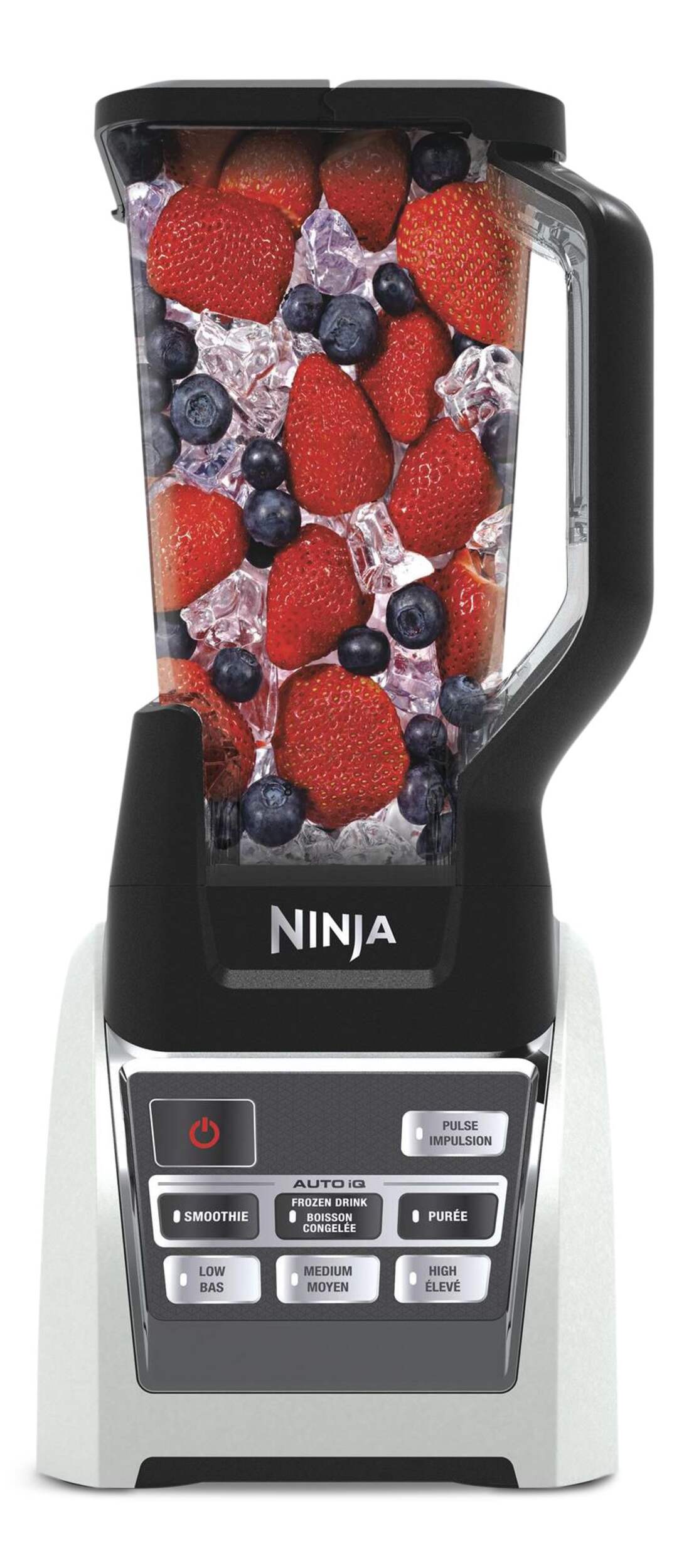 Nutri Ninja® 1200W Auto-iQ® Blender with Double Walled Smoothie Cup Front_Flat