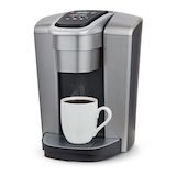 Cafetière à dose unique KeurigMD K-Elite avec réglage pour boisson glacée, argent Front_Angled_Left