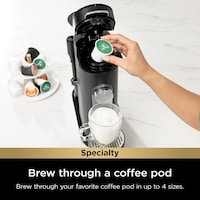 Ninja Dual Brew Mini Pro Single-Serve Coffee Maker, Black CloseUp