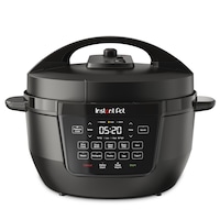 Instant Pot Wide Base Pressure Cooker with Easy Release, 7.5-qt Front_Elevated